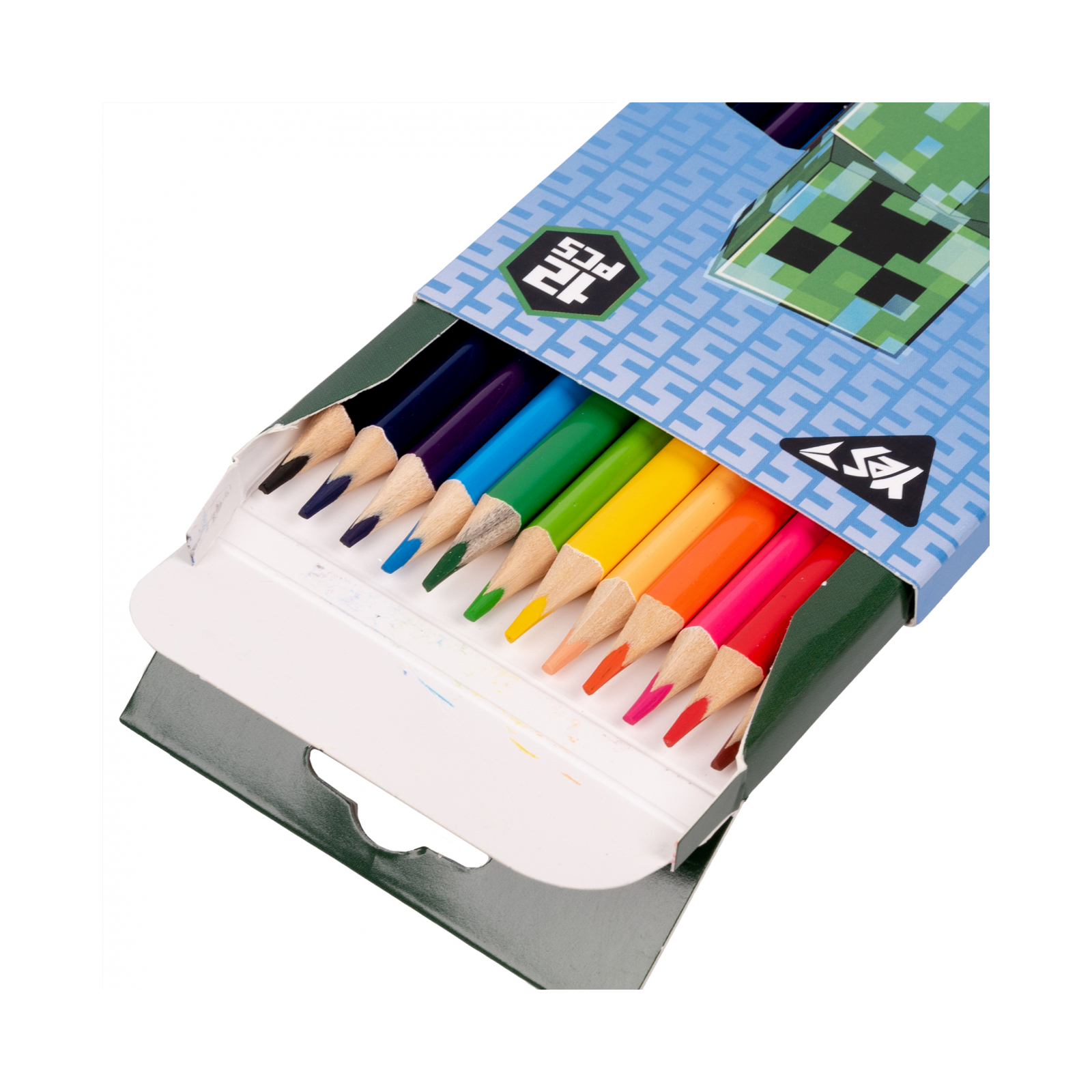 Карандаши цветные Yes 12 цв. Minecraft (290701) изображение 2