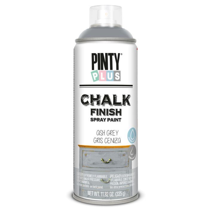 Фарба-аерозоль Pintyplus на водній основі Chalk-finish, Сірий, 400 мл (8429576231809)