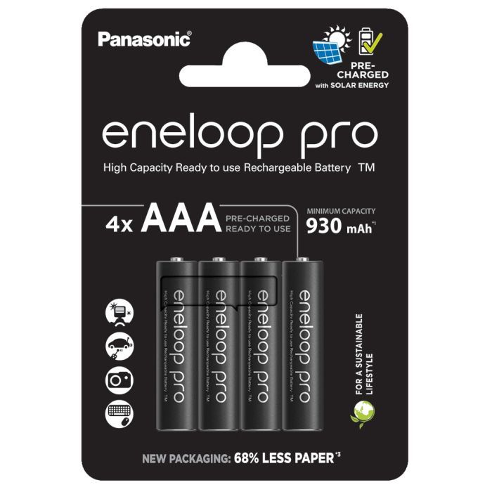 Аккумулятор Panasonic Eneloop AAA 930 mAh Pro NI-MH * 4 (BK-4HCDE/4CP)