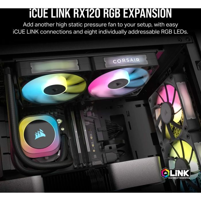 Кулер для корпуса Corsair iCUE Link RX140 RGB PWM (CO-9051019-WW) изображение 4