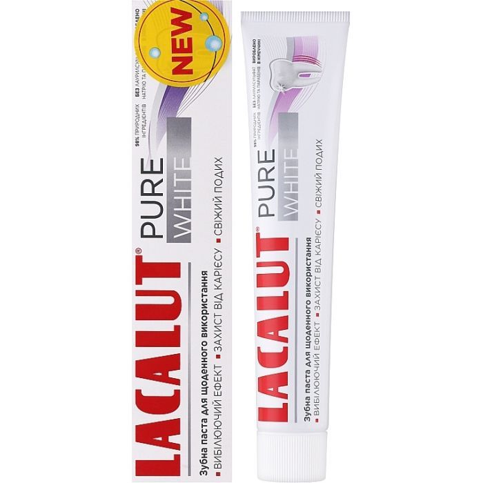Зубная паста Lacalut Pure White 75 мл (4016369696767)
