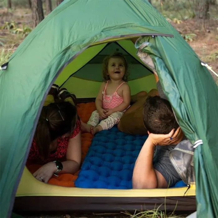Туристический коврик Naturehike надувний FC-10 NH19Z032-P 65 мм помаранчевий (6976023922541) изображение 3