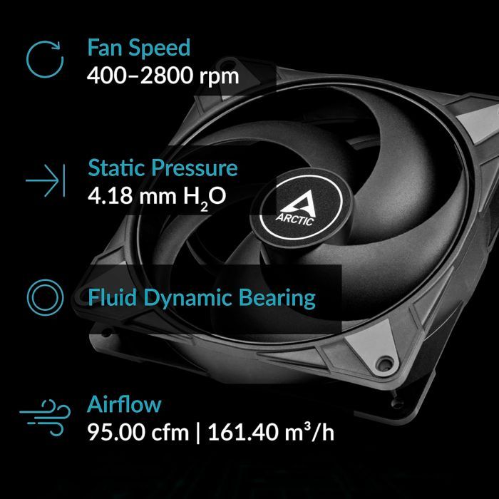 Кулер для корпуса Arctic P14 MAX/5PACK (ACFAN00290A) изображение 6