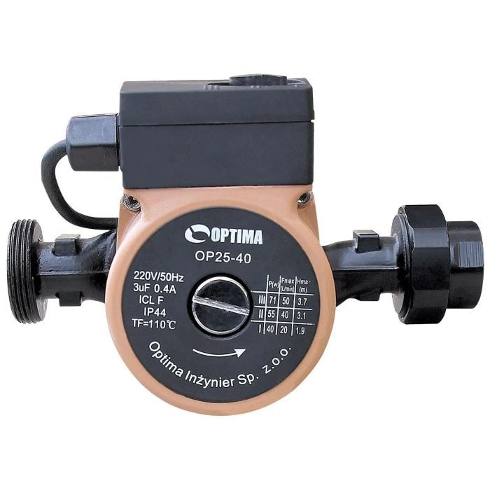 Циркуляционный насос Optima OP25-60-180, G 1 1/4", 10 бар, 180мм, 110Вт, 230В (8158) изображение 2