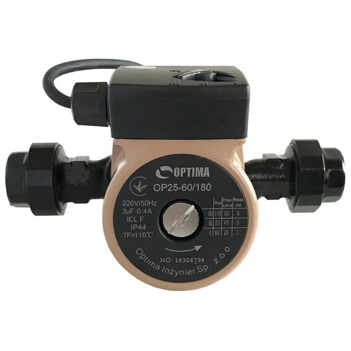 Циркуляционный насос Optima OP25-60-180, G 1 1/4", 10 бар, 180мм, 110Вт, 230В (8158) изображение 5