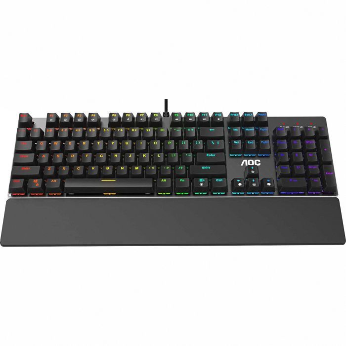 Клавіатура AOC GK500 RGB Outemu Red USB Black (GK500DR2R) зображення 2