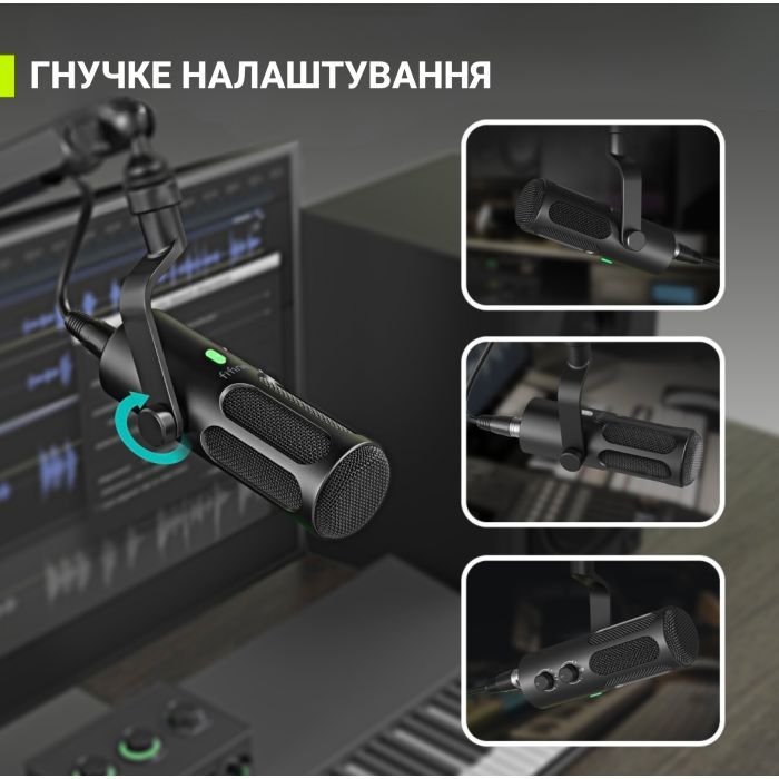 Мікрофон Fifine Tank 3 USB/XLR Black (Tank3) зображення 12