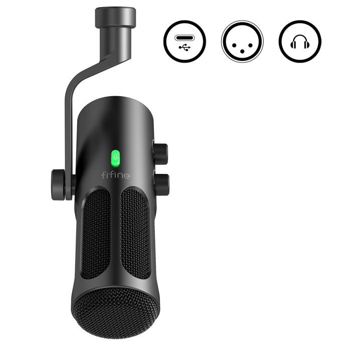 Мікрофон Fifine Tank 3 USB/XLR Black (Tank3) зображення 4