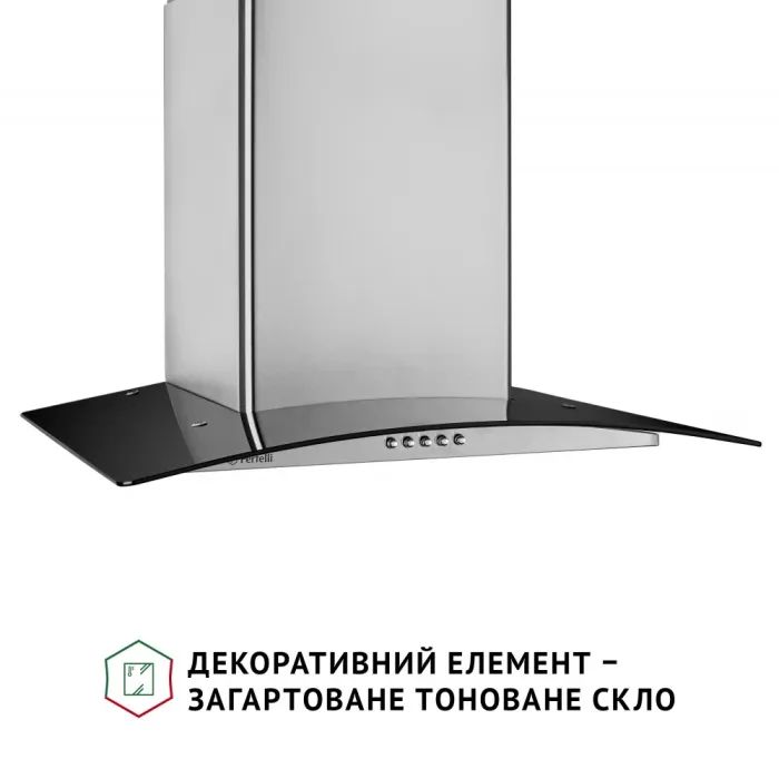 Витяжка кухонна Perfelli GRASSI 6HMX INOX зображення 3