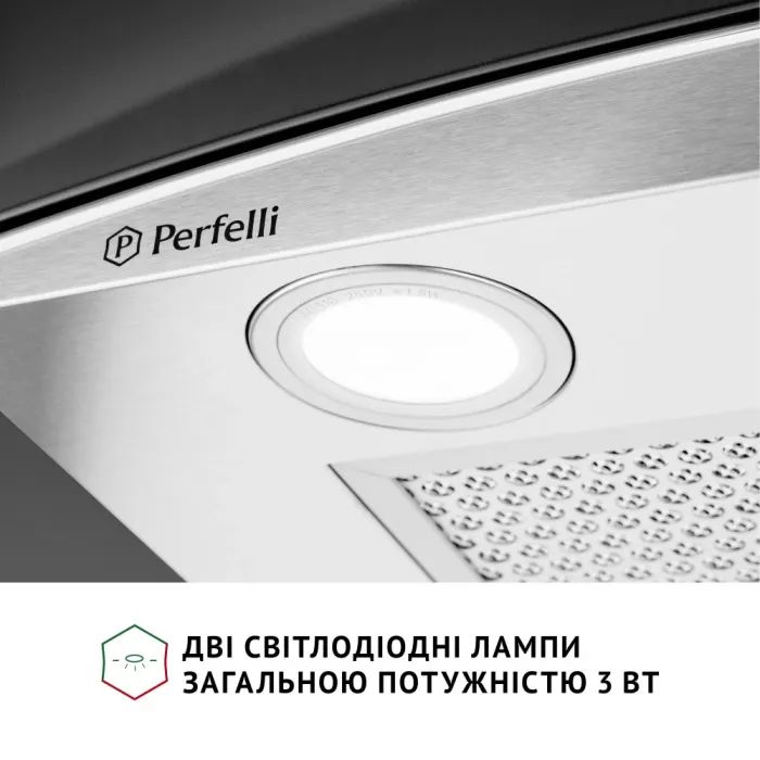 Витяжка кухонна Perfelli GRASSI 6HMX INOX зображення 5