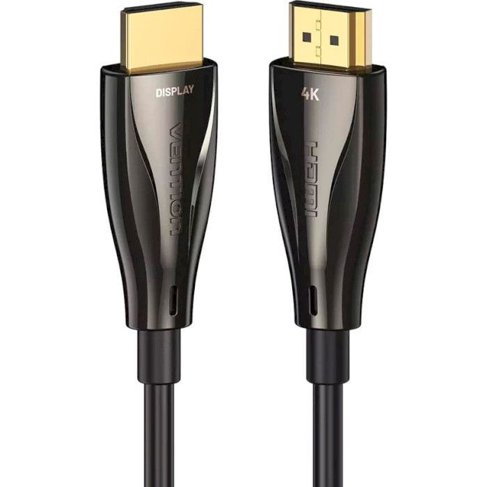 Кабель мультимедийный HDMI M to HDMI M 30.0m V2.0 Optical 4K 60Hz 18Gbps Dolby 7.1 PVC black Vention (ALABT) изображение 2