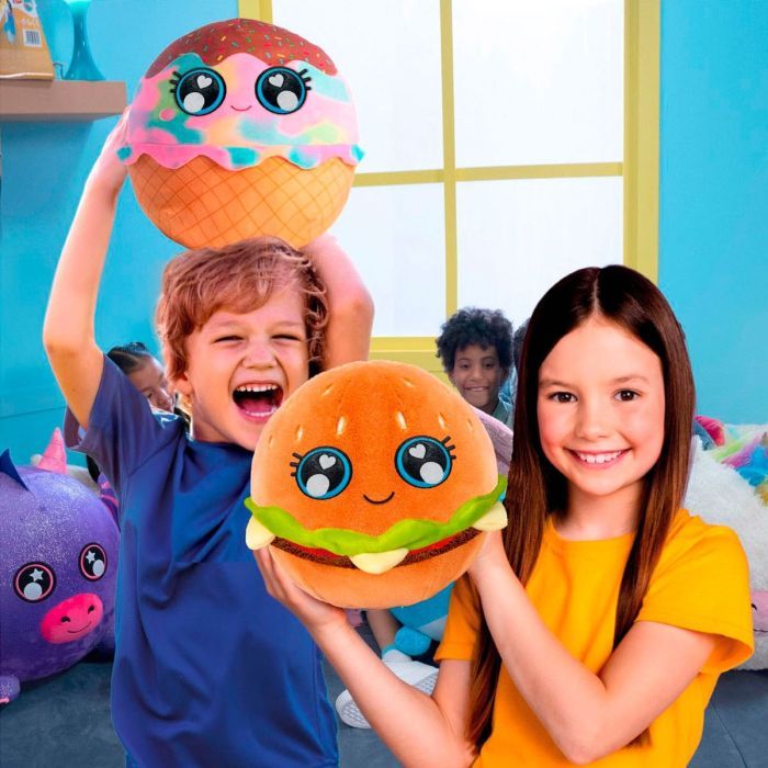 Мягкая игрушка Biggies серии Little Foodies – Бургер (надувная игрушка, насос) (BIG002-BU) изображение 6