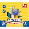 Пластилин Школярик Восковый Круглый с блестками 6 цветов 78 г (303109001-UA)
