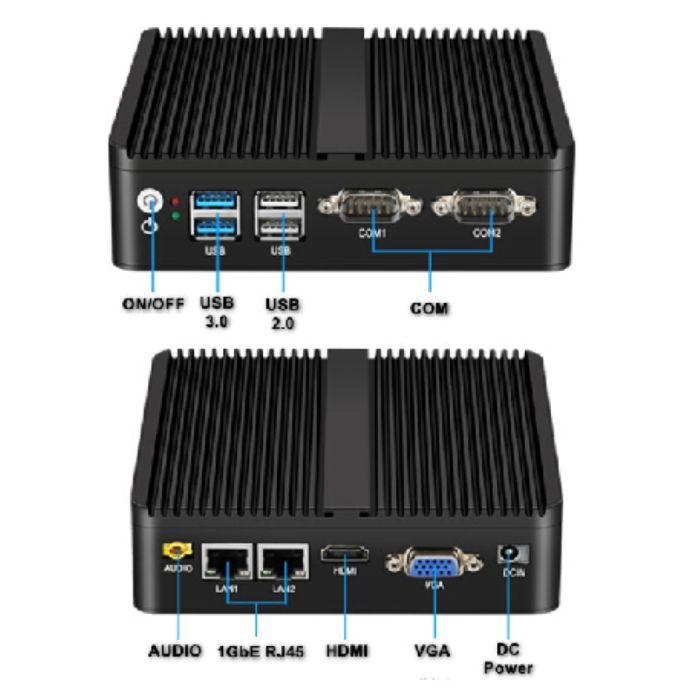 Промышленный ПК Syncotek GOLE BOX-1 J4125/8GB/128GB SSD/USBx4/RS232x2/LANx2VGA/HDMI (S-PC-0089)