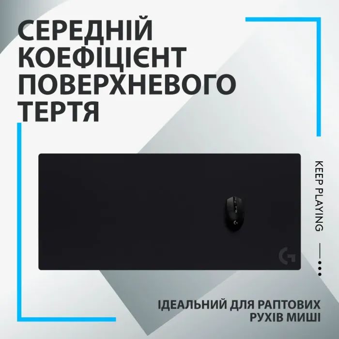 Килимок для мишки Logitech G840 Gaming Mouse Pad Black (943-000778) зображення 6