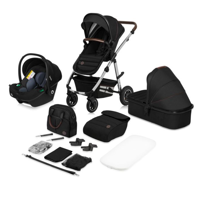 Коляска Lionelo 3 в 1 Amber 3 Black Silver (LO-AMBER BLACK SILVER (3in1)) изображение 12