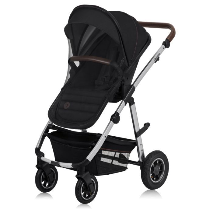 Коляска Lionelo 3 в 1 Amber 3 Black Silver (LO-AMBER BLACK SILVER (3in1)) изображение 3