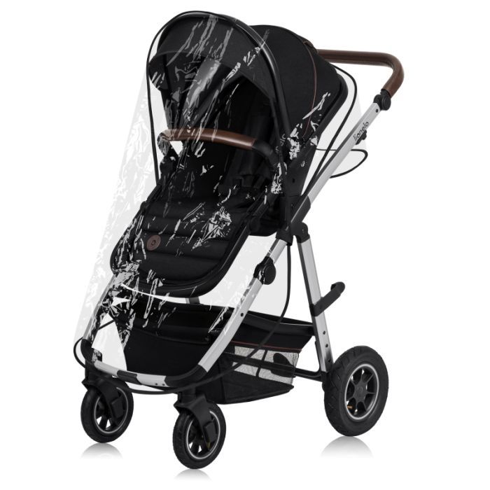 Коляска Lionelo 3 в 1 Amber 3 Black Silver (LO-AMBER BLACK SILVER (3in1)) изображение 4