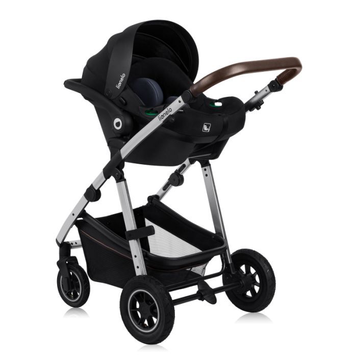 Коляска Lionelo 3 в 1 Amber 3 Black Silver (LO-AMBER BLACK SILVER (3in1)) изображение 6