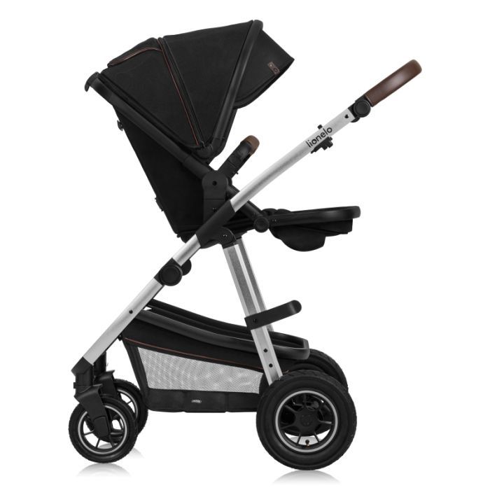 Коляска Lionelo 3 в 1 Amber 3 Black Silver (LO-AMBER BLACK SILVER (3in1)) изображение 8