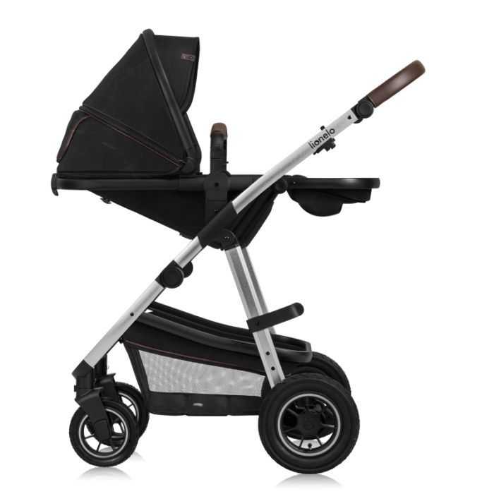 Коляска Lionelo 3 в 1 Amber 3 Black Silver (LO-AMBER BLACK SILVER (3in1)) изображение 9