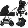 Коляска Lionelo 3 в 1 Amber 3 Black Silver (LO-AMBER BLACK SILVER (3in1))