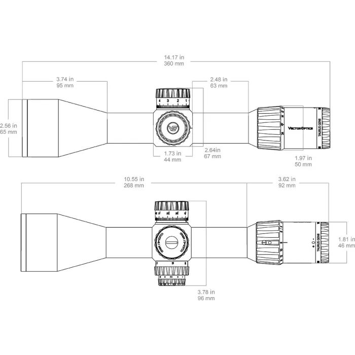 Оптичний приціл Vector Optics Taurus 3-24x56 (34 мм) illum. SFP ED (SCOL-55) зображення 10