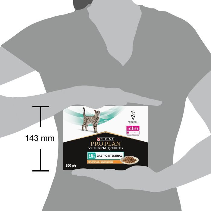 Влажный корм для кошек Purina Pro Plan Veterinary Diets EN Gastrointestinal При болезнях желудочно-кишечного тракта С курицей 10 x 85 г (8445290093561) изображение 5
