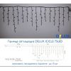 Гірлянда Delux Icicle 75LED 2x0.7m білий/чорний IP44 EN (90016589) зображення 3