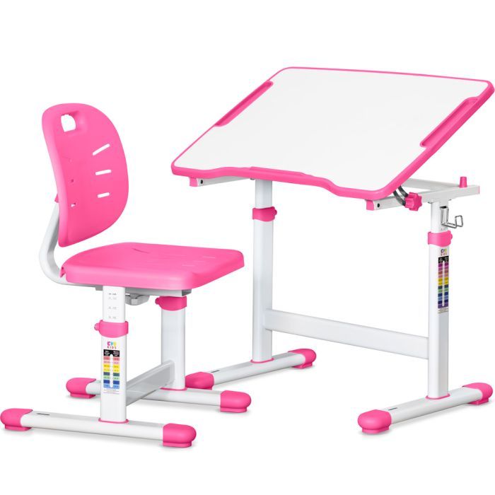 Парта со стулом Evo-kids Pink (Evo-07 Ergo PN)