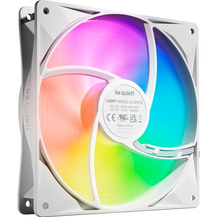 Кулер для корпуса Be quiet! LIGHT WINGS LX 140mm PWM high-speed білий (BL131) изображение 2