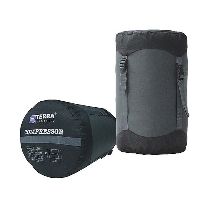 Гермомешок Terra Incognita Compressor M (серый/чёрный) (4823081502722)