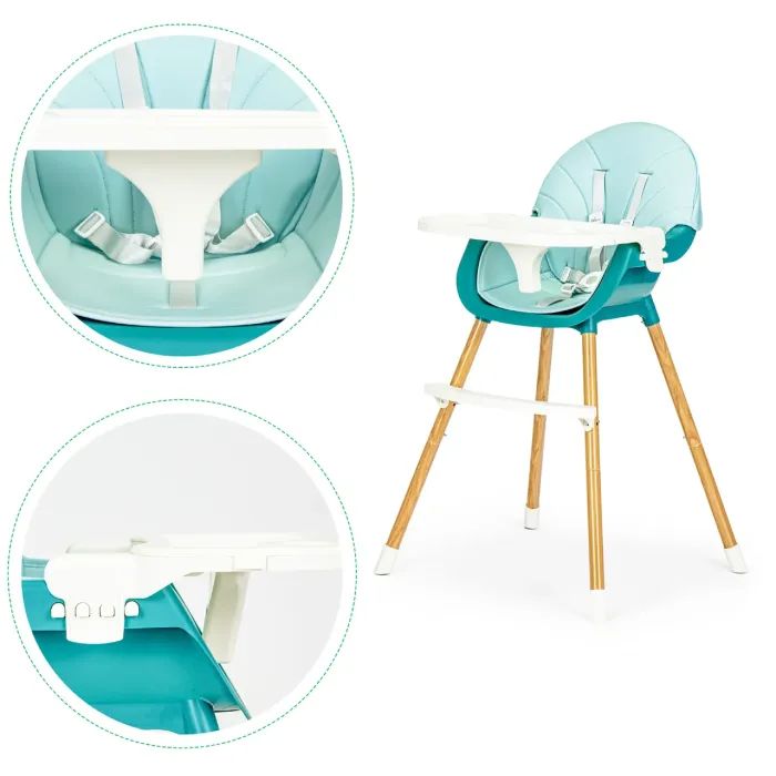 Стілець для годування Ecotoys 2 в 1 SMART Blue (HA-004 BLUE) зображення 6