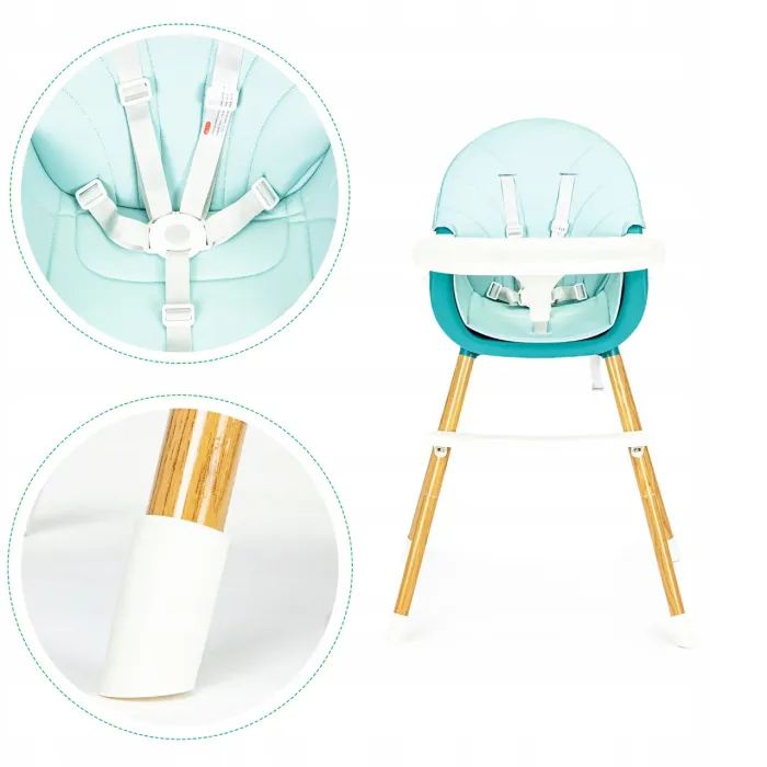 Стілець для годування Ecotoys 2 в 1 SMART Blue (HA-004 BLUE) зображення 7