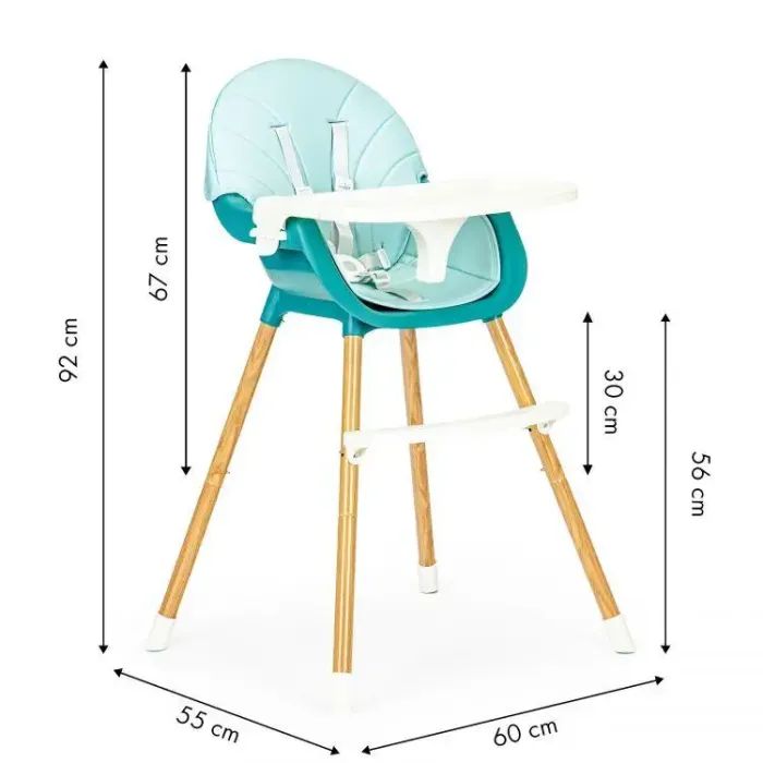 Стілець для годування Ecotoys 2 в 1 SMART Blue (HA-004 BLUE) зображення 8