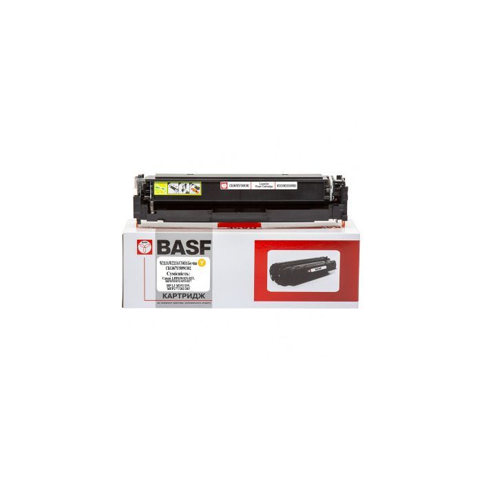 Картридж BASF Canon 067H YellowLBP631/HP M252 W2213X/5104C002 без чипа (BASF-KT-067YH-WOC)