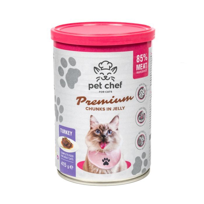 Вологий корм для кішок Pet Chef З індичкою 200 г (4820255194035)