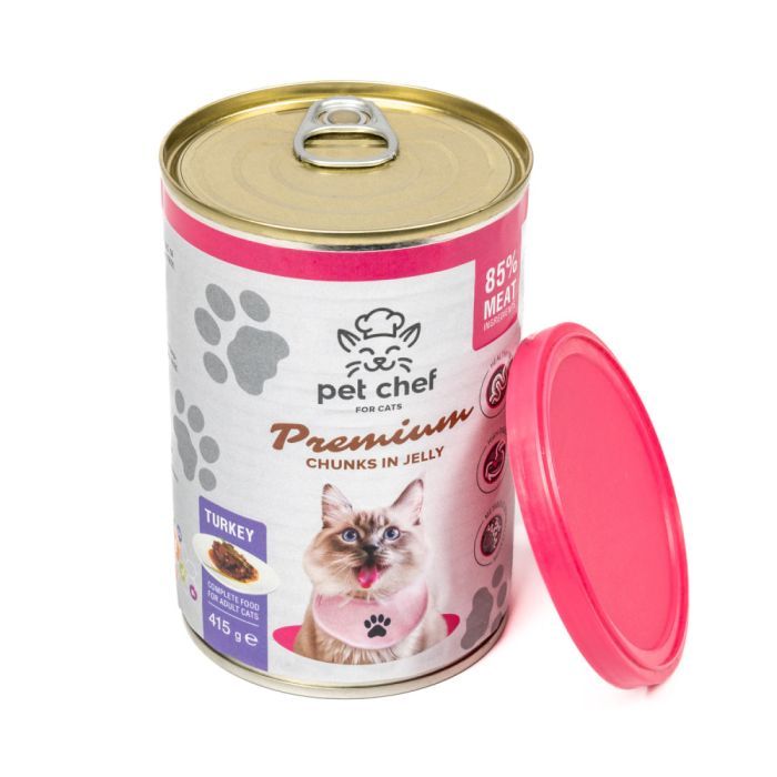 Вологий корм для кішок Pet Chef З індичкою 200 г (4820255194035) зображення 3