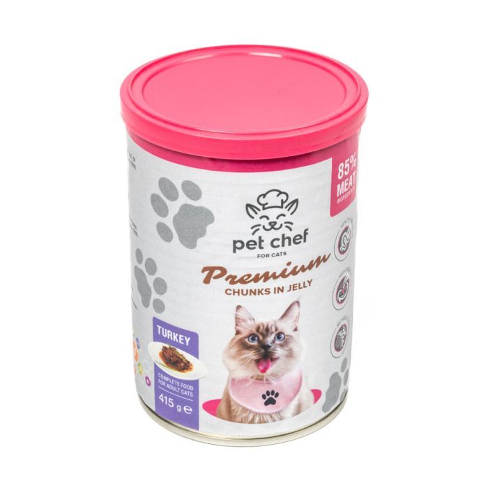 Вологий корм для кішок Pet Chef З індичкою 200 г (4820255194035) зображення 5