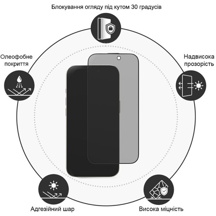 Стекло защитное Drobak Anty Sp Samsung Galaxy S24 FE (383807) изображение 3
