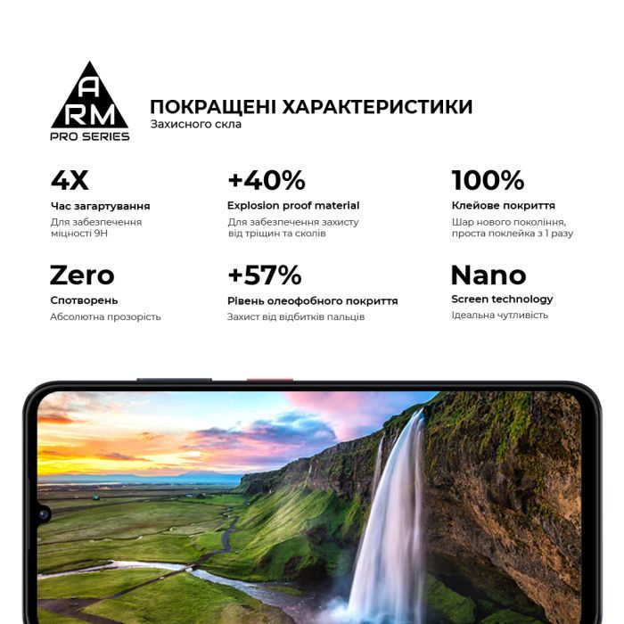 Скло захисне Armorstandart Pro ZTE Blade A35 4G / A55 4G Black (ARM81349) зображення 5