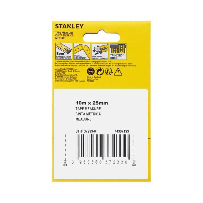 Рулетка Stanley CONTROCONTROL-LOCK 10мх25мм двостороння шкалаL-LOCK 10мх25мм, двосотроння шкала (STHT37233-0) зображення 5
