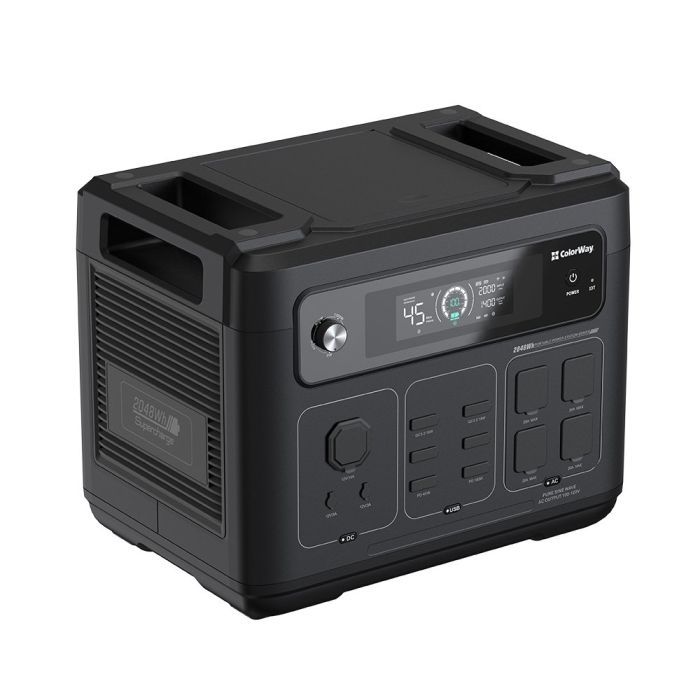 Зарядна станція ColorWay 2400W, 2048Wh (CW-PR-2K2W-01) зображення 2