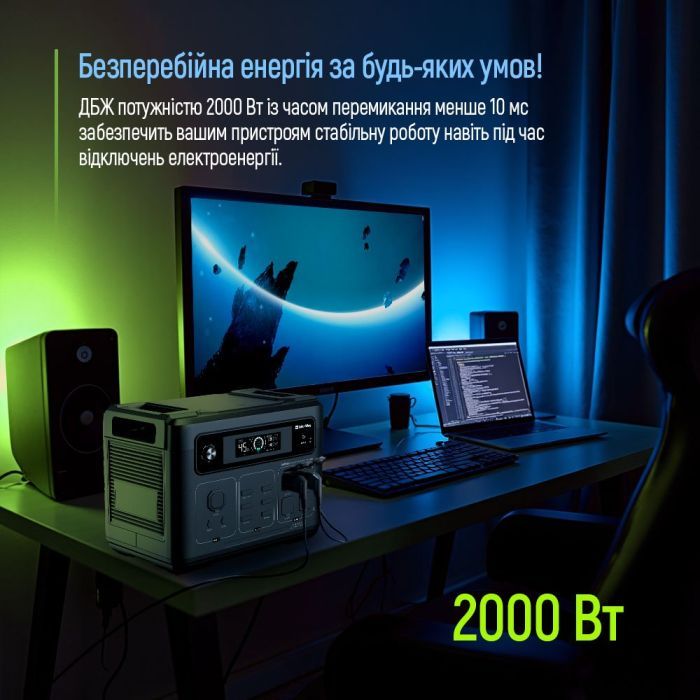 Зарядна станція ColorWay 2400W, 2048Wh (CW-PR-2K2W-01) зображення 9