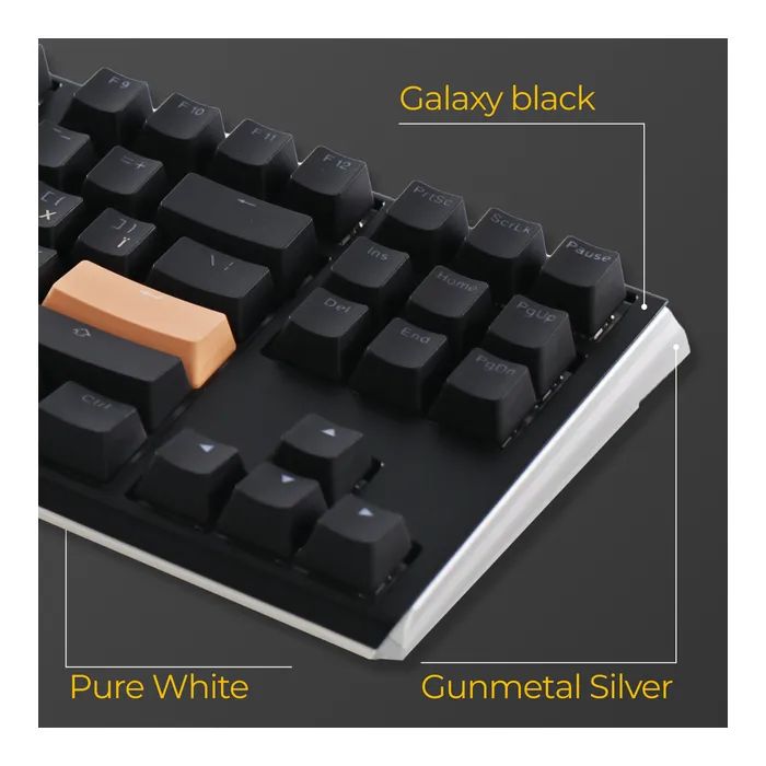 Клавиатура Ducky One 3 TKL Cherry MX Blue RGB UA USB Black (DKON2187ST-CUAPXCLAWSC1) изображение 12