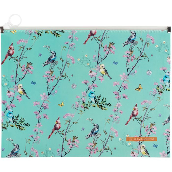 Папка на молнии Axent zip-lock А4 Olga Selyshcheva, Spring (1497-33-A)