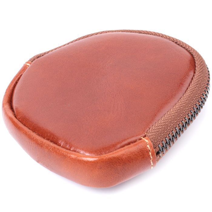 Кошелек Vintage Компактный для монет из натуральной кожи Коричневый (sale_15101) изображение 5