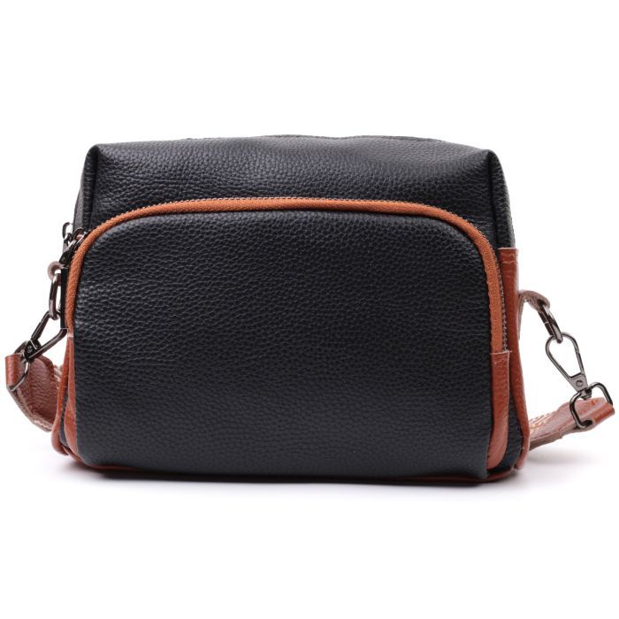 Сумка Vintage Из натуральной кожи Черная (22588) изображение 5