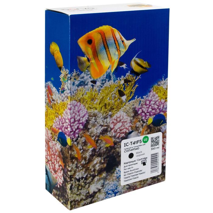 Картридж Barva Epson T41F5 (C13T41F540) верс. U1-U10, 350 мл, Black (IC-T41F5)