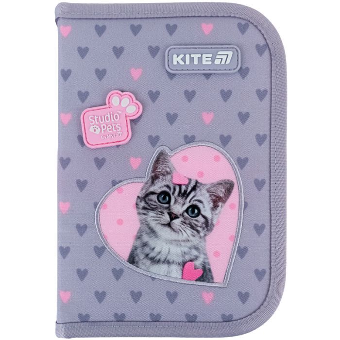 Пенал Kite 621 Studio Pets, 1 відділення, 1 відворот (SP25-621) изображение 3